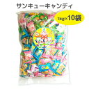 サンキューキャンディ 1kg×10袋セット お菓子 まとめ買い 大量購入 飴 あめ candy フルーツ飴 務用お菓子 業務用キャンディー 徳用お菓子 大袋 配布用 お配り用 サービス ハロウィン ハロウィーン お子様 子供