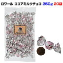 ロワール ココアミルクチョコ 250g 20袋セット(1c/s) こだわりチョコ ココアパウダーでコーティング 個包装チョコレート ギフト 誕生日 クリスマス バレンタイン 義理チョコ 有名店チョコ お配りチョコ ホワイトデーバレンタインチョコレート まとめ買い