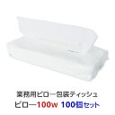 業務用 ピロー包装ティッシュ 100W 100個セット(1c/s) ソフトパックティッシュ BOXティッシュ ティッシュペーパー boxティッシュ 箱ティッシュ まとめ買い