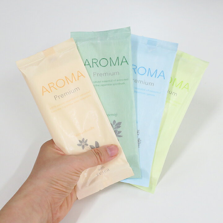 抗菌おしぼり 個包装 * ポケットおしぼり AROMA Premium with yuica 300本セット (1c/s) * アロマ紙おしぼり 使い捨て 使い切り 紙おしぼり アロマおしぼり 高級おしぼり VBおしぼり 業務用 まとめ買い アロマオイル配合のお手拭き おしゃれ