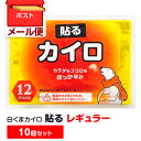 【メール便 送料無料】白くまカイロ 貼る レギュラー 10個セット 使い捨てカイロ 貼るカイロ かいろ カイロまとめ買い