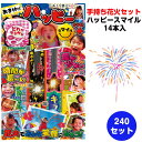 手持ち花火セット ハッピースマイル14本入り240セット (37-515) 花火まとめ買い はなび 花火大量 販促品