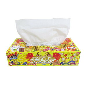 おもしろ景品 笑笑福福ボックスティッシュ 100W 5P×20パック×3c/s(300個セット)業務用販促品 営業用販促品 イベント景品 結婚式ニ次会景品 幸福を呼ぶティッシュ おもしろ雑貨 歓送迎会 忘年会 販促物 新年会 社内行事 販促品バーゲン 年賀状印刷 年賀状作成ソフト セール