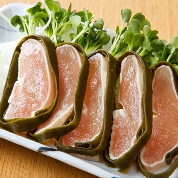富山名物鶏の昆布〆送料無料グランマルシェタケダ(300gtimes;3パック)パーティなどにもオススメ