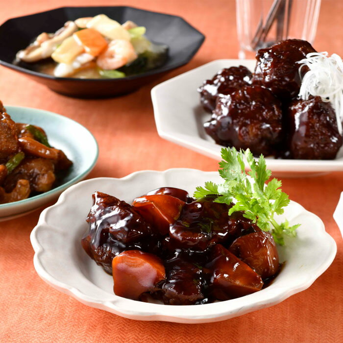 四陸（フォールー）　中華 5種セット 送料無料 酢豚・八宝菜・肉団子・鶏とカシューナッツ・かに玉 お歳暮2023のサムネイル