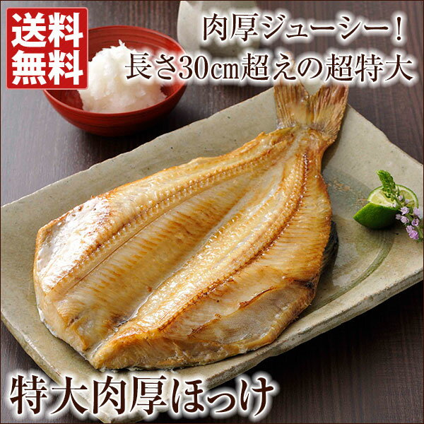 干物送料無料特大肉厚ほっけ送料無料超大型1枚480g~600gtimes;2枚