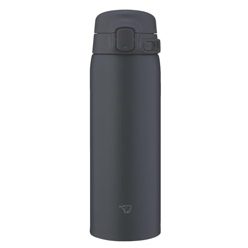 Rakuten - 象印 水筒 480ml 洗いやすく進化 食洗機対応 シームレスせん 軽量 保冷 保温 ワンタッチマグ ミッドナイトブラック SU-BA48-BM