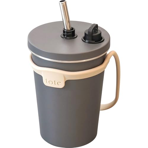 Rakuten - 和平フレイズ ストロー付 タンブラー 320ml チャコール 2WAY 真空断熱 保温 保冷 toto 持ち運びに便利 トート RH-1843