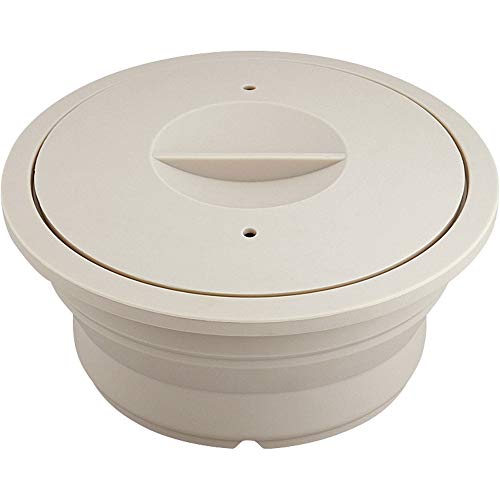 Rakuten - 和平フレイズ 電子レンジ調理 シリコーンスチーマー 鍋型 アイボリー 蒸し 煮込み料理 麺類 ケーキ作り オーブン対応 耐熱200度 RE-7262
