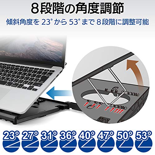 エレコム ノートPCスタンド 折りたたみ 8段階 スマホスタンド付 ~15.6インチノートPC対応 otostore-10008028 OTOストア サンプル画像3