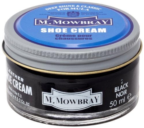 M.モゥブレィ 栄養・保湿・補色・ツヤ出しクリーム 靴クリーム 50ml ブラック シューケア M.モゥブレィ 栄養・保湿・補色・ツヤ出しクリーム 靴クリーム 50ml ブラック シューケア