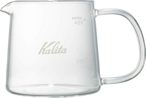 カリタ Kalita 洗いやすい コーヒー サーバー 保温 耐熱ガラス 1~2人用 400ml 電子レンジ 食洗器 対応 Jug400
