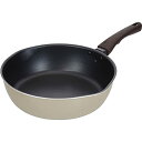 和平フレイズ たっぷり深型 フライパン 28cm IH対応 ガス PFOAフリー ふっ素樹脂加工 ディアエクリュ RB-2672
