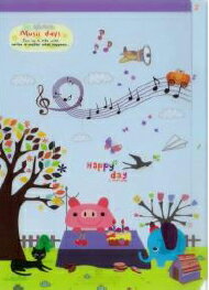 ◎新着商品★A4クリアファイルPP　3　Music　days　ahmAC3615-03