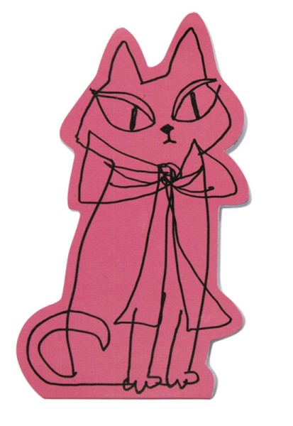 セール!ピンク ダイカットメモ キャット ノアファミリー 385円→308円に 音手箱