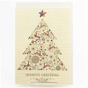 クリスマスカード　クラシック　クリスマスツリー｜xcd-243　フロンティアの商品画像