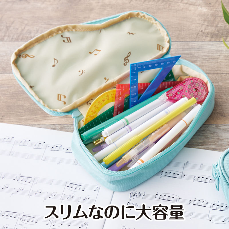 0177503　Piano line ペンケース（グランドピアノ）ミントグリーン　 ピアノライン...