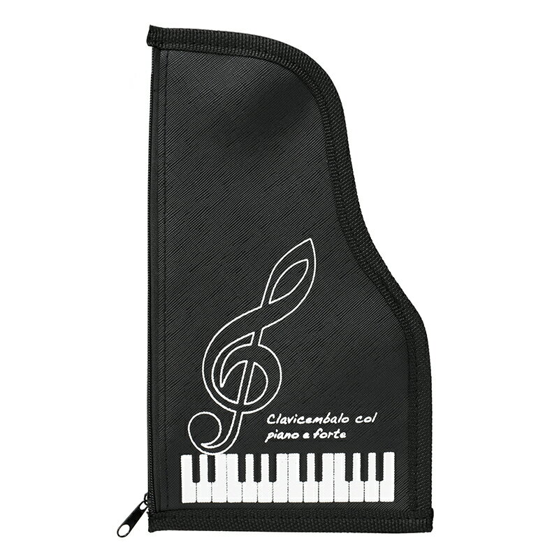 0580401　Piano line フラットペンポーチ（グランドピアノ）　ピアノライン　音手箱