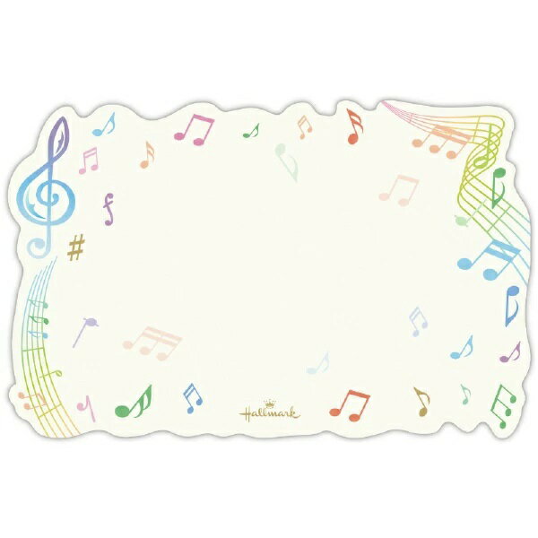 Rakuten - EPN-841-089　ダイカット音符【ミニメッセージカード】ホールマーク