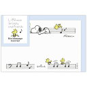 EPN-830-823 スヌーピー ブルー 音楽のある日々【ミニメッセージカードセット/Life with Snoopy and Friends】 音手箱