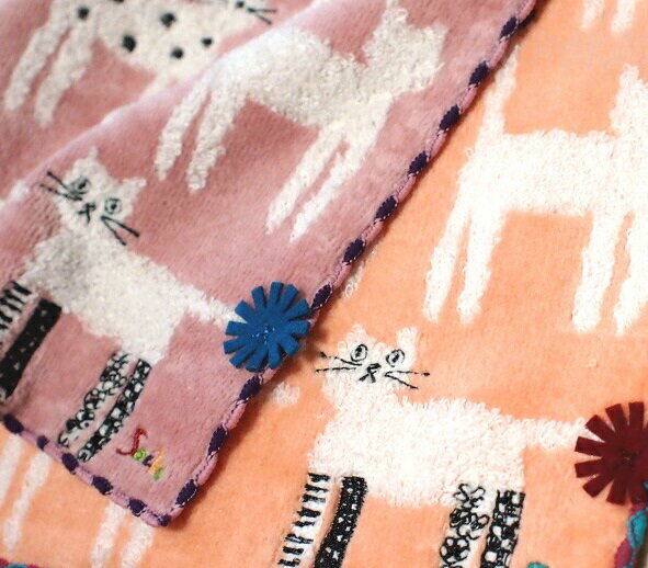 在庫限り！　socks　catタオルハンカチ　ソックスキャット　ミニタオル　ネコ雑貨　ノアファミリー　音..