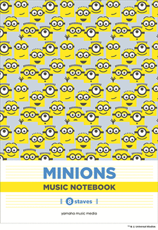 ミニオン 五線ノート 8段 GXF01095284　ヤマハミュージックメディア