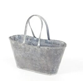 Rakuten - DONNA FELICE 4063　ブリキバッグM ガーデニング・園芸用品 植木鉢・フラワーポット アイアン　多肉【ガーデン/ガーデニング】　村田屋産業　はなてばこ