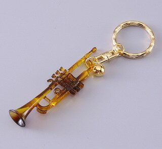楽天市場 べっこう風キーホルダー トランペット アンダンテ 音手箱 楽天市場 べっこう風キーホルダー トランペット アンダンテ 音手箱