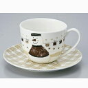 在庫限り! クリスマスSnowカップ&ソーサー 電子レンジ/食洗機使用可/クリスマス包装でお届け 音手箱
