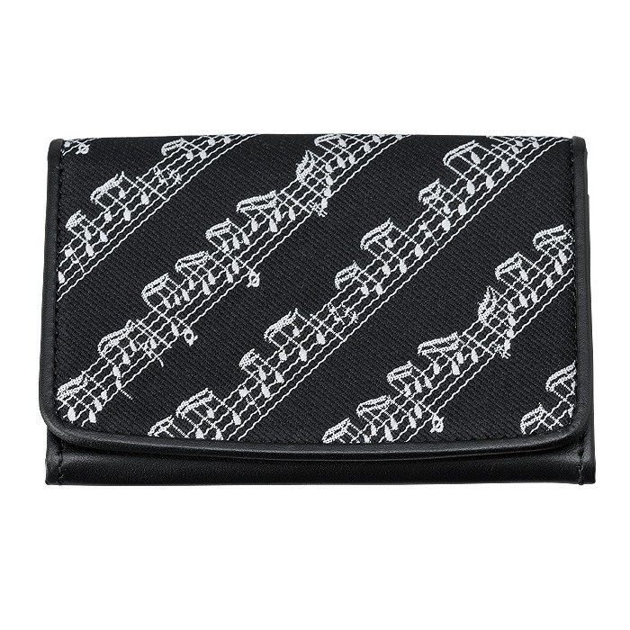 在庫限り　L760BCHBL　MUSIC FOR LIVING LEATHER 名刺入れ　ブラック　　　　ナカノ