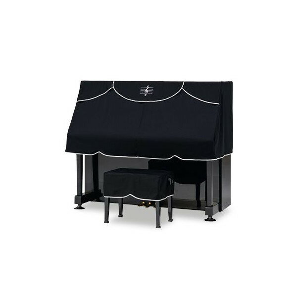 ピアノケープ　PC-440BK　ブラック　ト音刺繍　ぴったりタイプ