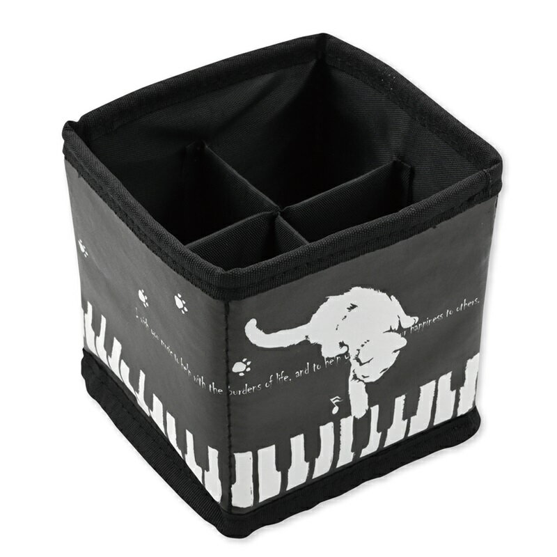 CP12PS　PUペンスタンド 猫はピアニスト ヨウコウホーム　音手箱