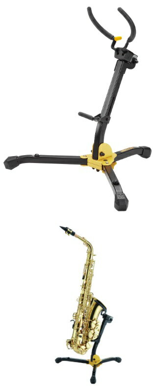 頑丈な構造により、サックスをしっかりと支え、演奏中の安心感を提供します。コンパクトに折りたたむことができ、持ち運びにも便利です。さらに、楽器を傷つけないように設計されたパッドが付いており、大切な楽器を優しく保護します。音手箱の機能性を活かし、演奏環境を整えるための理想的な選択肢です サックス用AGS（自動グリップ機能）採用。 SaxAGS バックレストはアルト、テナーに合わせて簡単に位置が変えられます。管に当たる部分はSFFで、楽器を保護します。 SaxBackrest 足はコンパクトに折りたためます。 SwivelLegs 収納バッグ付設置高さ：430mm 折り畳み時サイズ：310 x 110mm 重量：0.98Kg