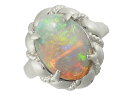 音羽屋■ オパール/2.39ct Pt900 プラチナ デザイン リング 12号 鑑別カード付き 仕上済【中古】