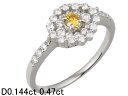 音羽屋■ ダイヤモンド/0.144ct 0.47ct Pt900 プラチナ リング 15.5号 ソーティング付き 仕上済【中古】