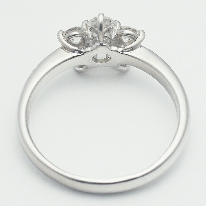 音羽屋■ ダイヤモンド/0.23ct 0.50ct Pt900 フラワーデザイン リング 13号 仕上済...