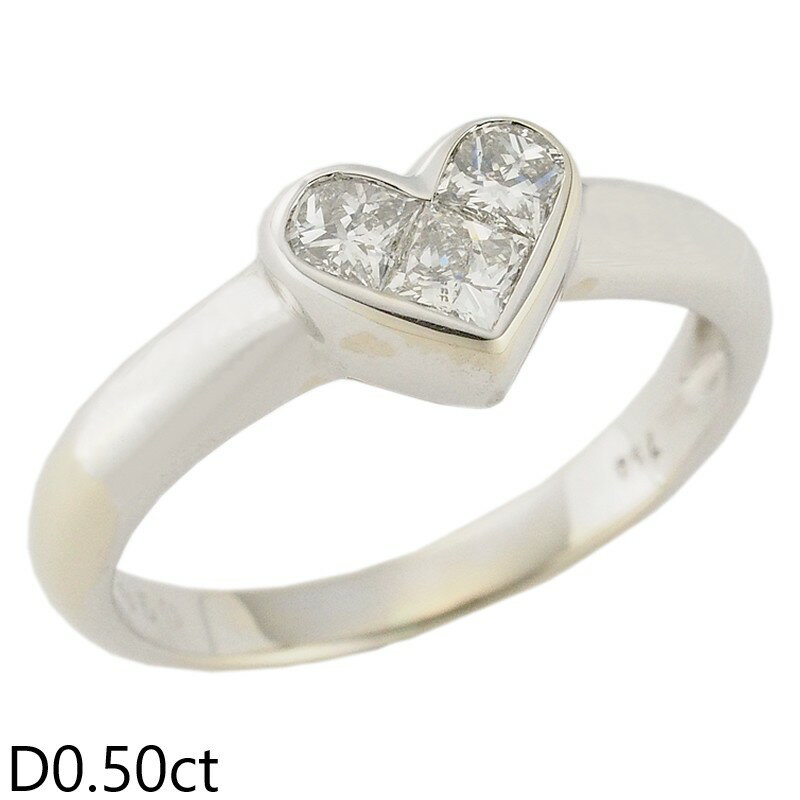 Rakuten - 音羽屋■ ダイヤモンド/0.50ct K18WG デザイン リング 12号 仕上済【中古】