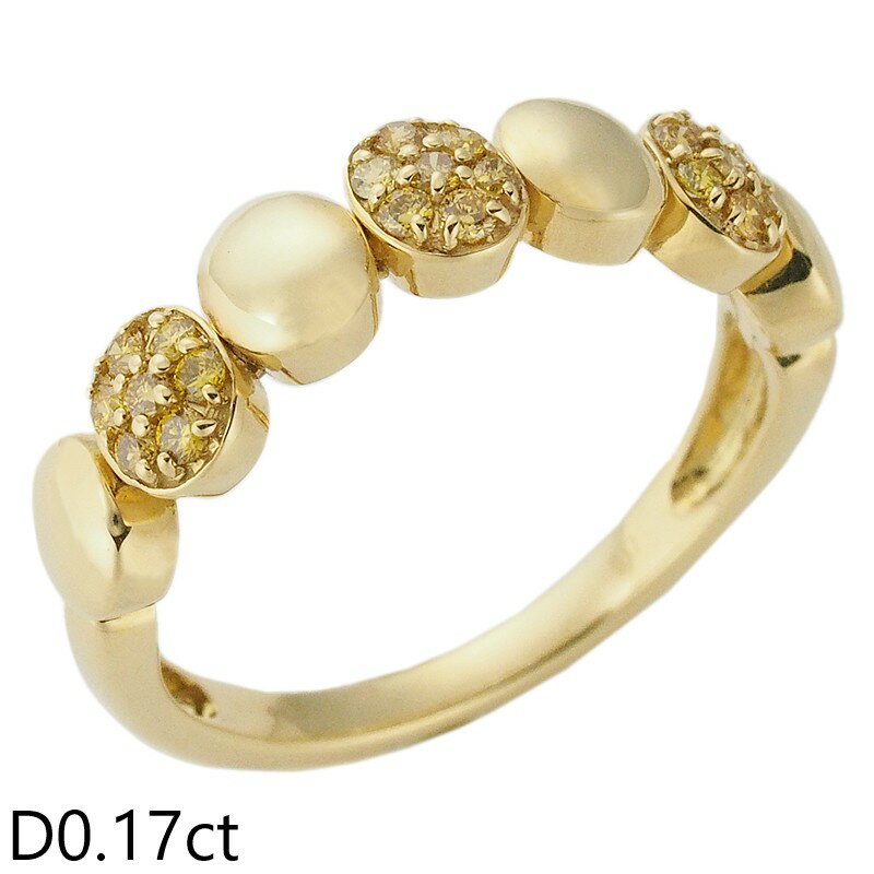 Rakuten - 音羽屋■ ダイヤモンド/0.17ct K18YG デザイン リング 12号 仕上済【中古】