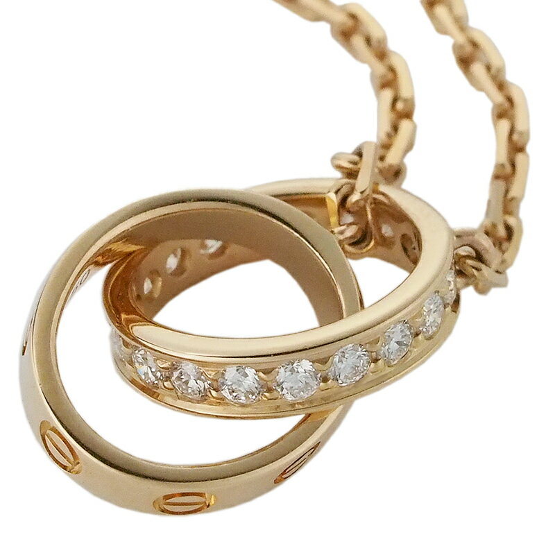 Rakuten - 音羽屋■ カルティエ Cartier Love セミパヴェ B7013900 ダイヤモンド K18PG 仕上済【中古】