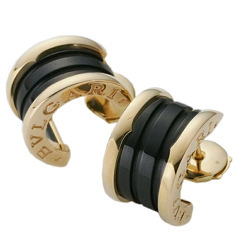 Rakuten - 音羽屋■ ブルガリ BVLGARI セラミックブラック ビーゼロワン K18PG ピアス 仕上済【中古】