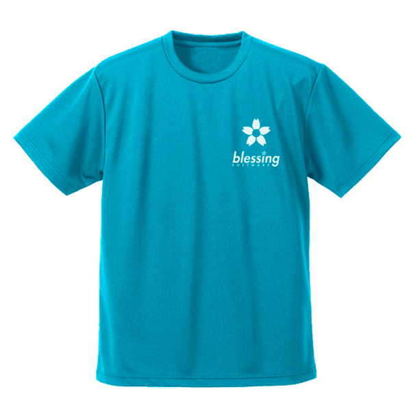 冴えない彼女の育てかた Fine ドライTシャツ blessing software TURQUOISE BLUE-L