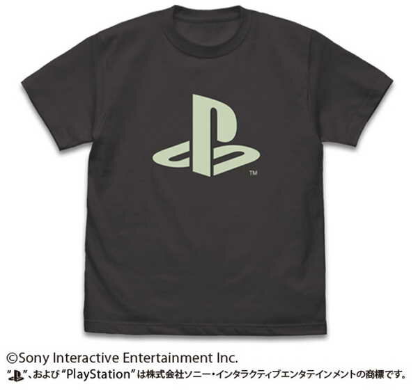 Anime Goods - プレイステーション 蓄光Tシャツ “PlayStation” SUMI-XL【予約 再販 7月下旬 発売予定】