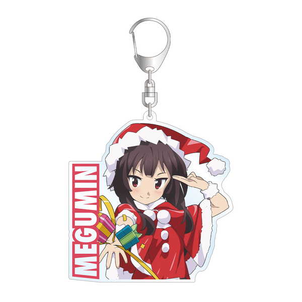 この素晴らしい世界に祝福を！紅伝説 BIGアクリルキーホルダー 描き下ろしイラスト めぐみん サンタver.