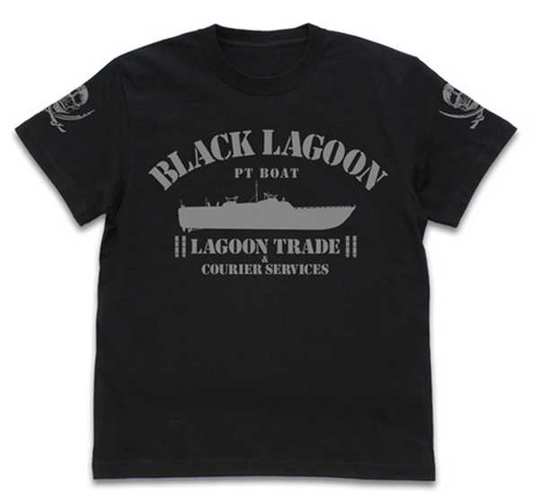 BLACK LAGOON Tシャツ ラグーン号 BLACK-XL【予約 再販 6月上旬 発売予定】