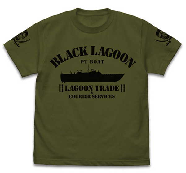 BLACK LAGOON Tシャツ ラグーン号 MOSS-XL【予約 再販 6月上旬 発売予定】