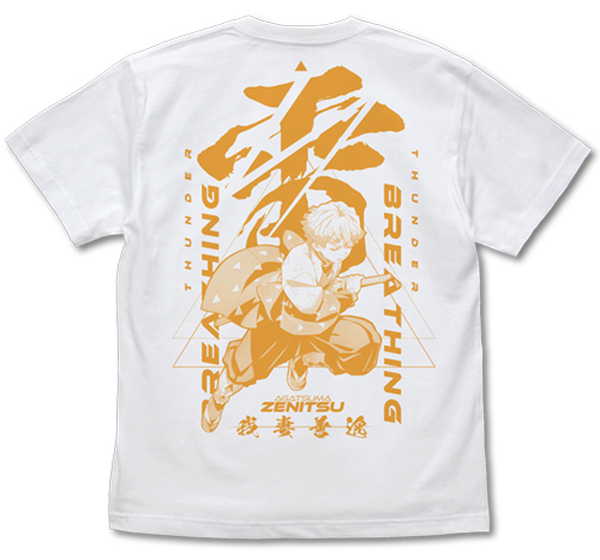 鬼滅の刃 Tシャツ 雷の呼吸 我妻善逸 WHITE-S【予約 再販 4月下旬 発売予定】