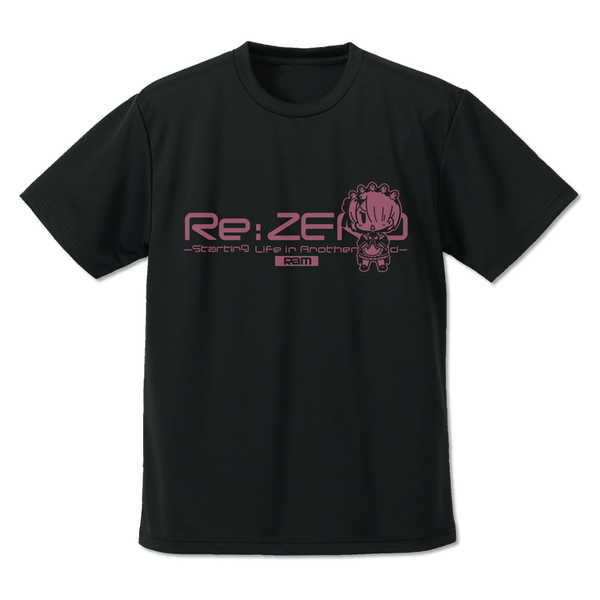 Re:ゼロから始める異世界生活 ドライTシャツ ラム デフォルメVer. BLACK-M【予約 再販 6月中旬 発売予定】