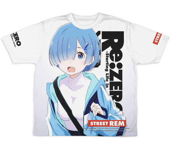 Re:ゼロから始める異世界生活 冷感両面フルグラフィックTシャツ レム ストリートファッションVer. L【予約 再販 8月上旬 発売予定】