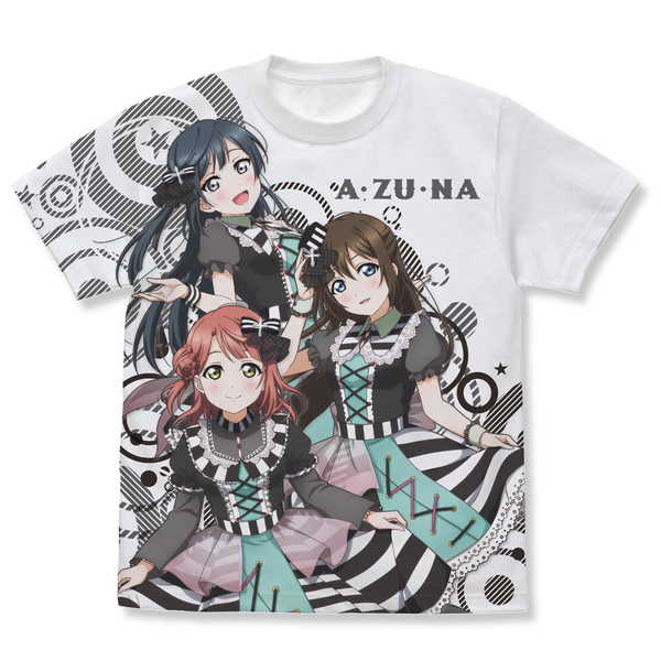 러브라이브! 니지가사키 학원 스쿨 아이돌 동호회 풀 그래픽 T셔츠 A·ZU·NA WHITE-L[예약 재판매 9월 하순 발매 예정]