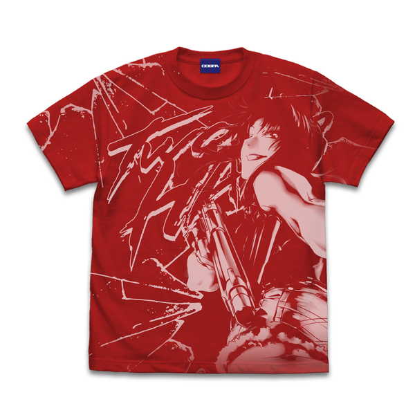 BLACK LAGOON オールプリントTシャツ レヴィ RED-M【予約 再販 6月上旬 発売予定】